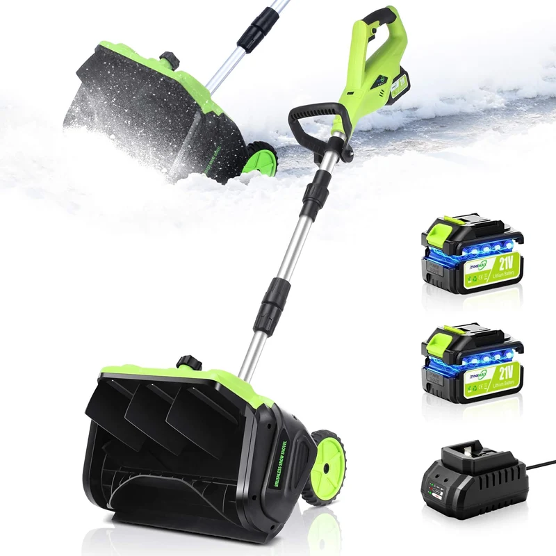 16 inches Electric Snow Shovel Plus with 2 Batteries