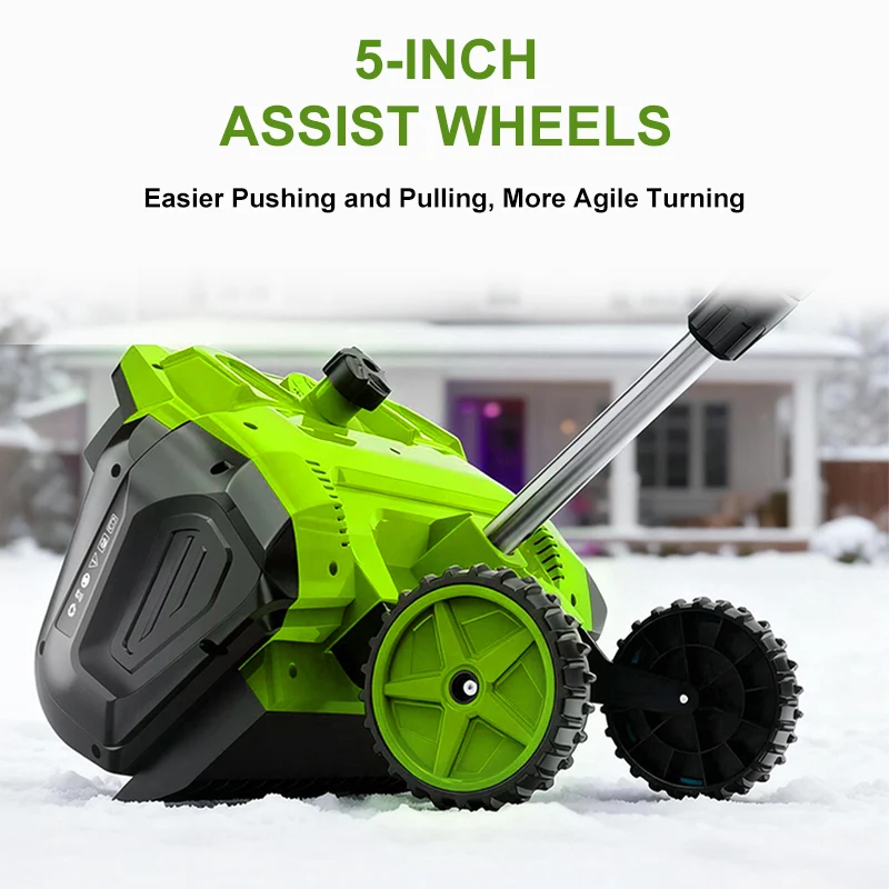 16 inches Electric Snow Shovel Plus with 2 Batteries