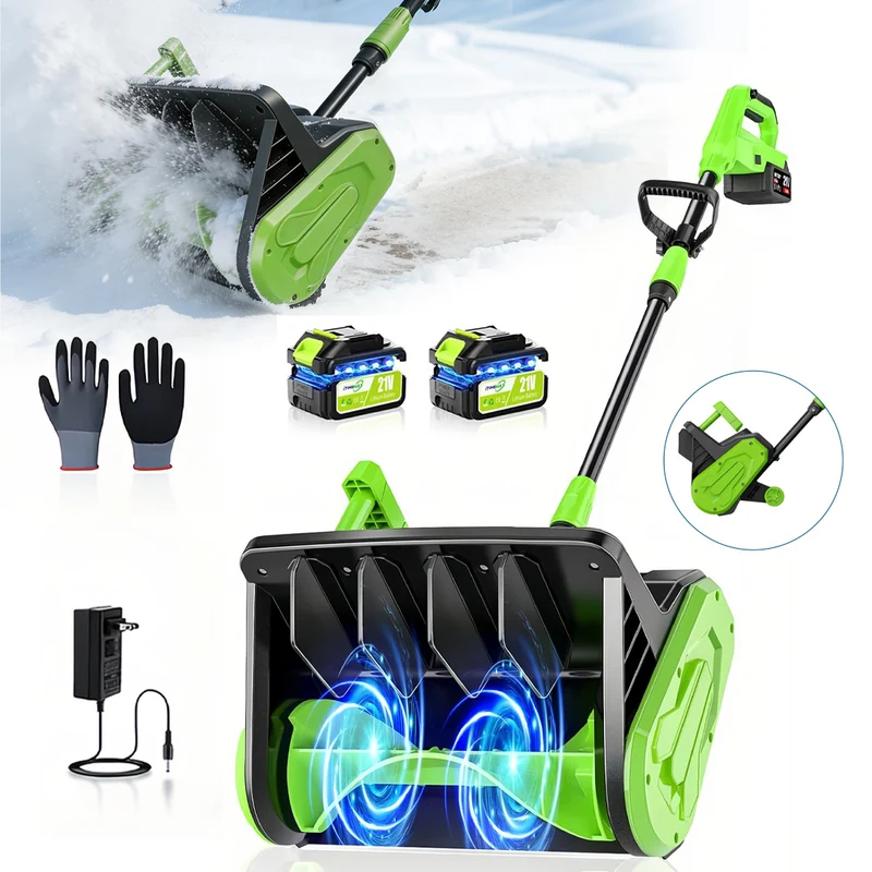 16 inches Electric Snow Shovel Plus with 2 Batteries