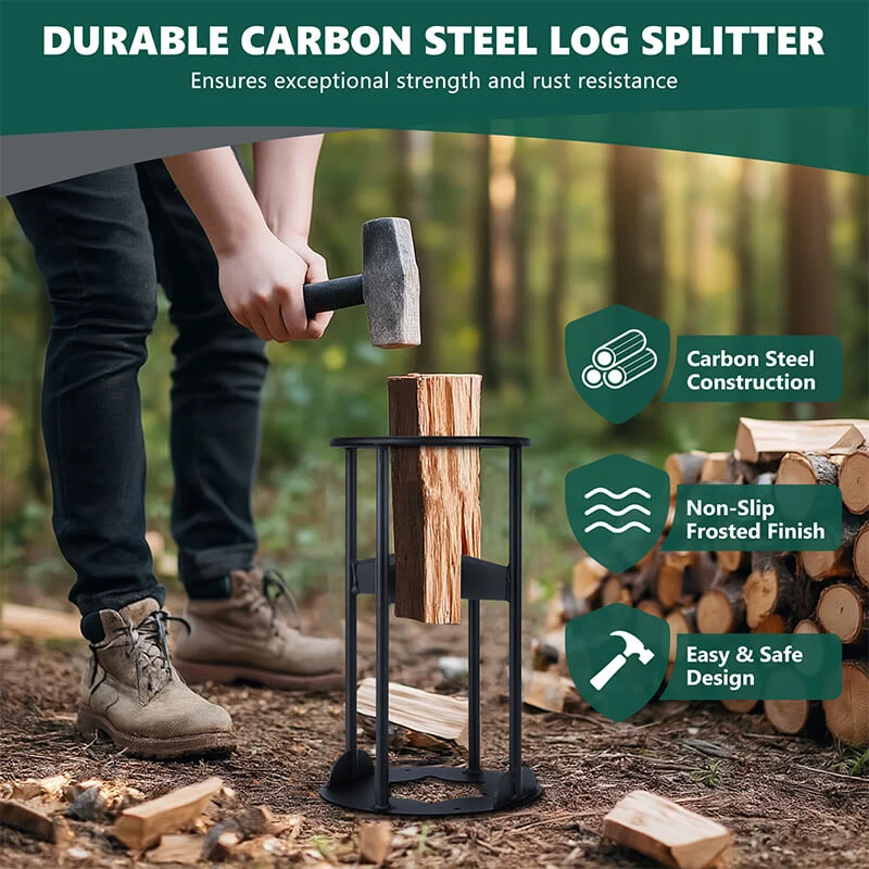 16.1’’ Kinding Firewood Splitter with Cross Blade, Mini Wedge