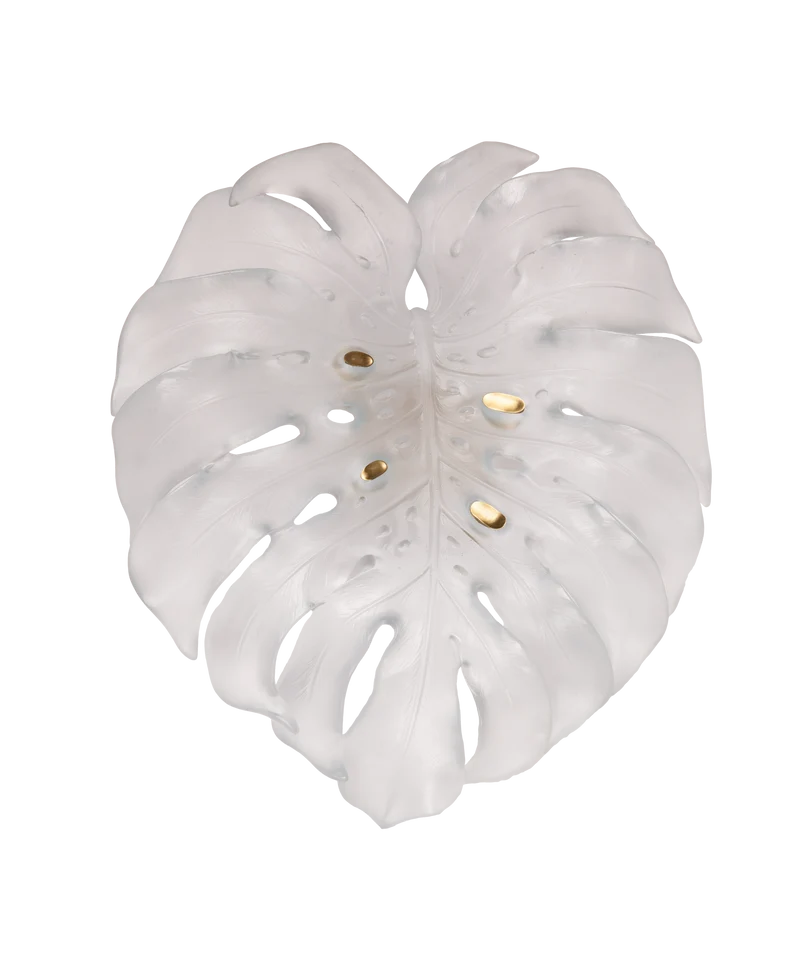 Monstera Feuille murale grand modèle Blanche de Emilio Robba