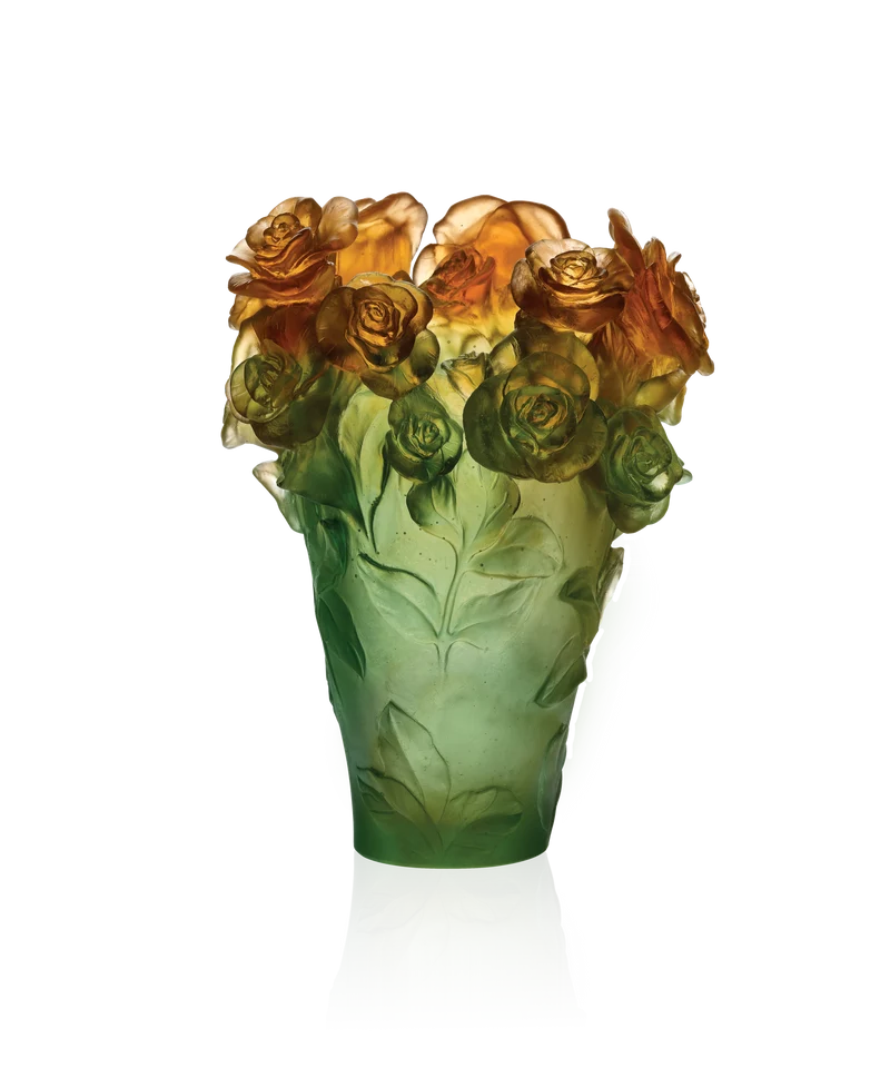 Rose Passion Vase Vert et orange