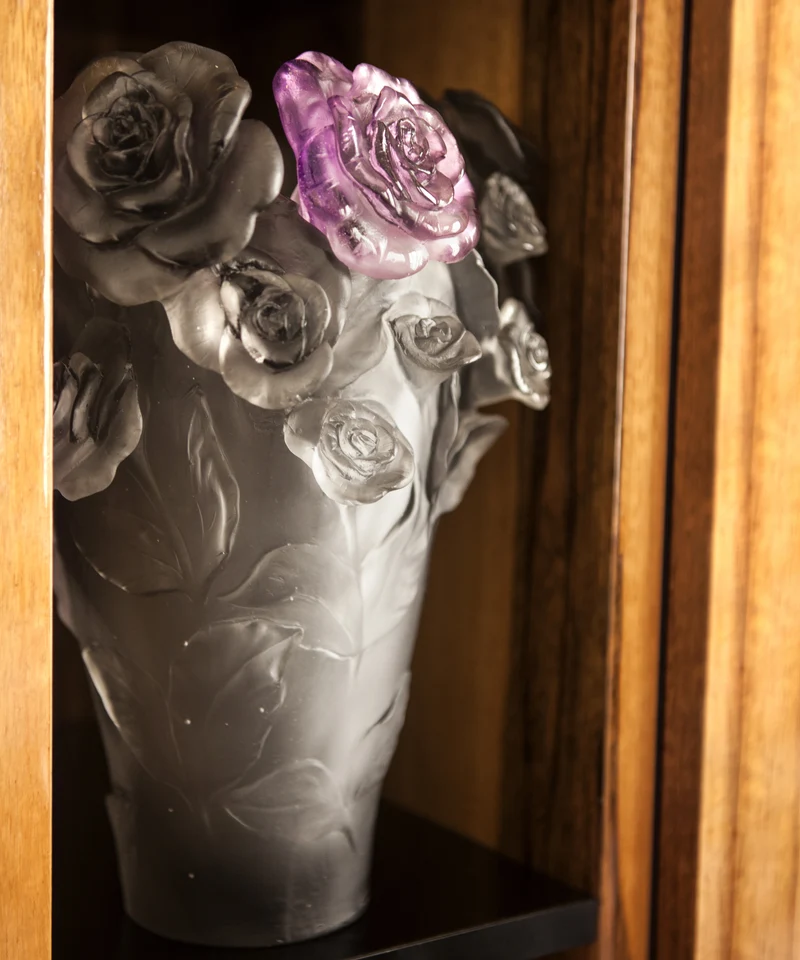Rose Passion Vase Gris