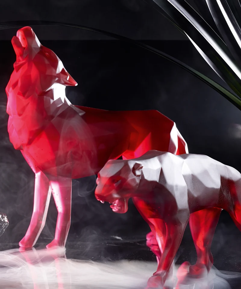 Wild Panther petit modèle Rouge de Richard Orlinski 375ex