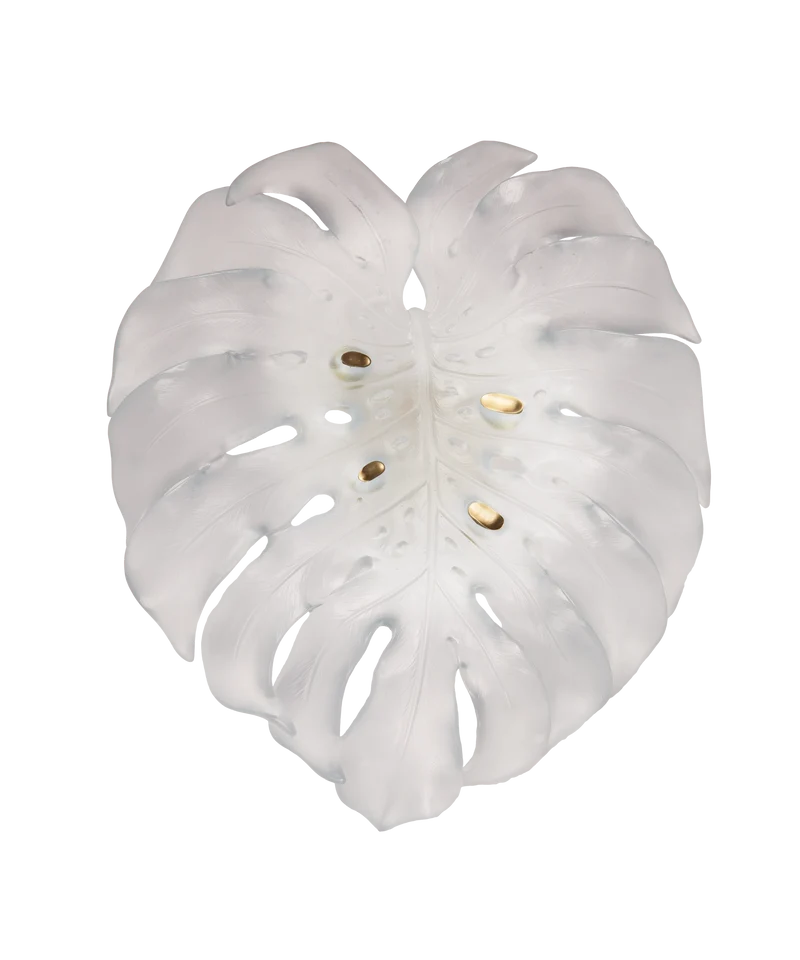 Monstera Applique grand modèle Blanche de Emilio Robba