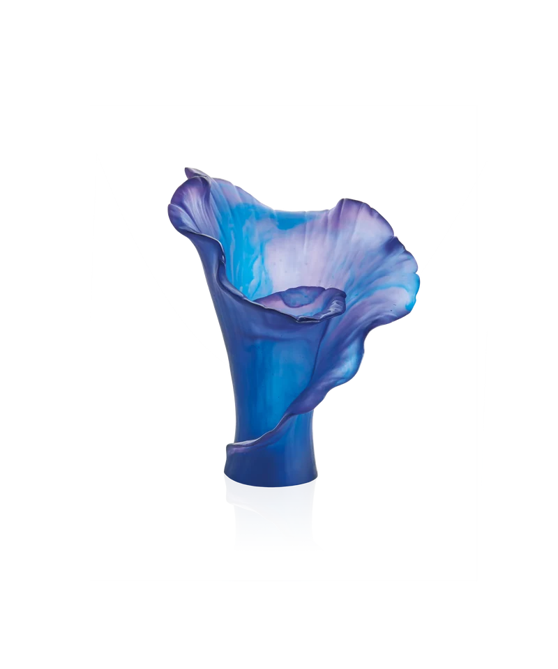 Arum Vase moyen modèle Bleu nuit