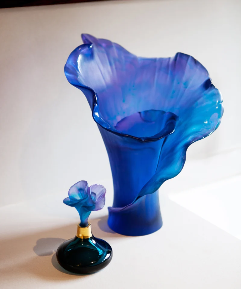 Arum Vase moyen modèle Bleu nuit