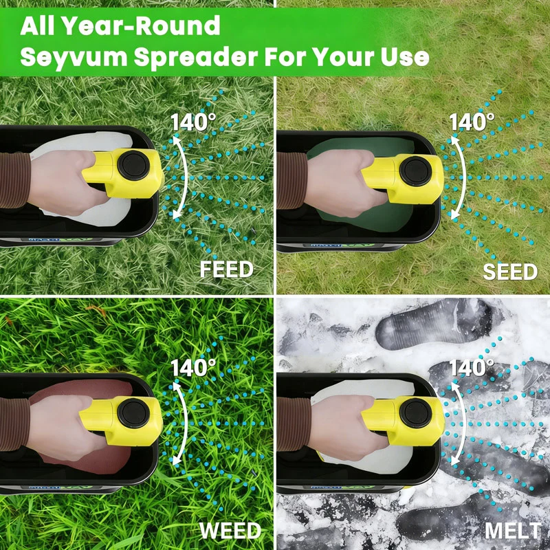 5.5L Electric Handheld Seed Spreader & Ice Melt