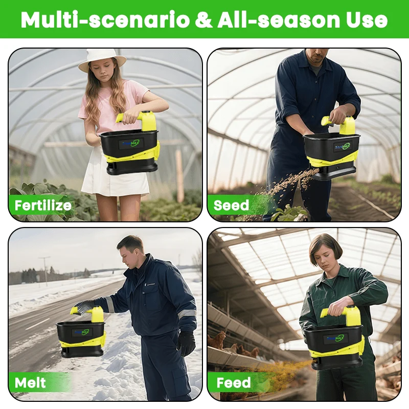 5.5L Electric Handheld Seed Spreader & Ice Melt