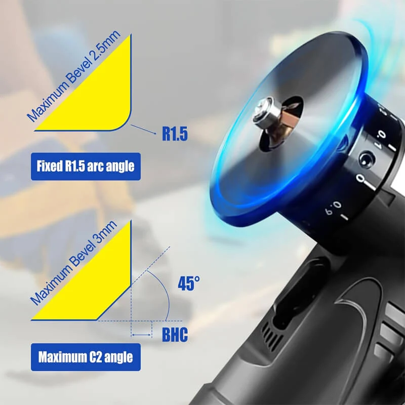2 in 1 Mini Pneumatic Chamfering Tool