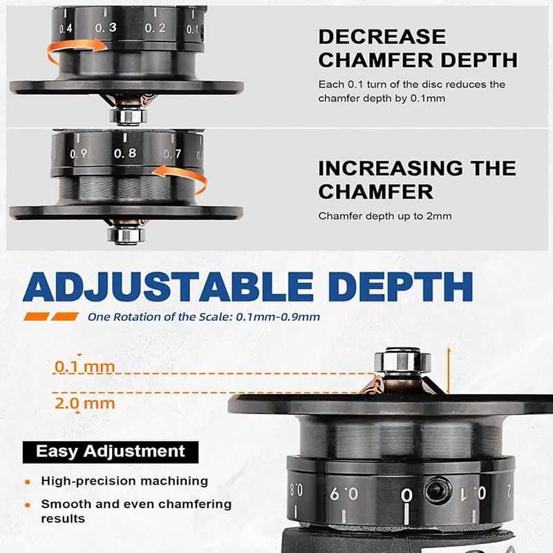 2 in 1 Mini Pneumatic Chamfering Tool