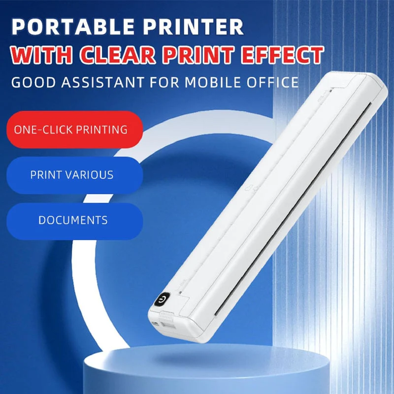 Wireless Bluetooth Inkless Thermal Printer