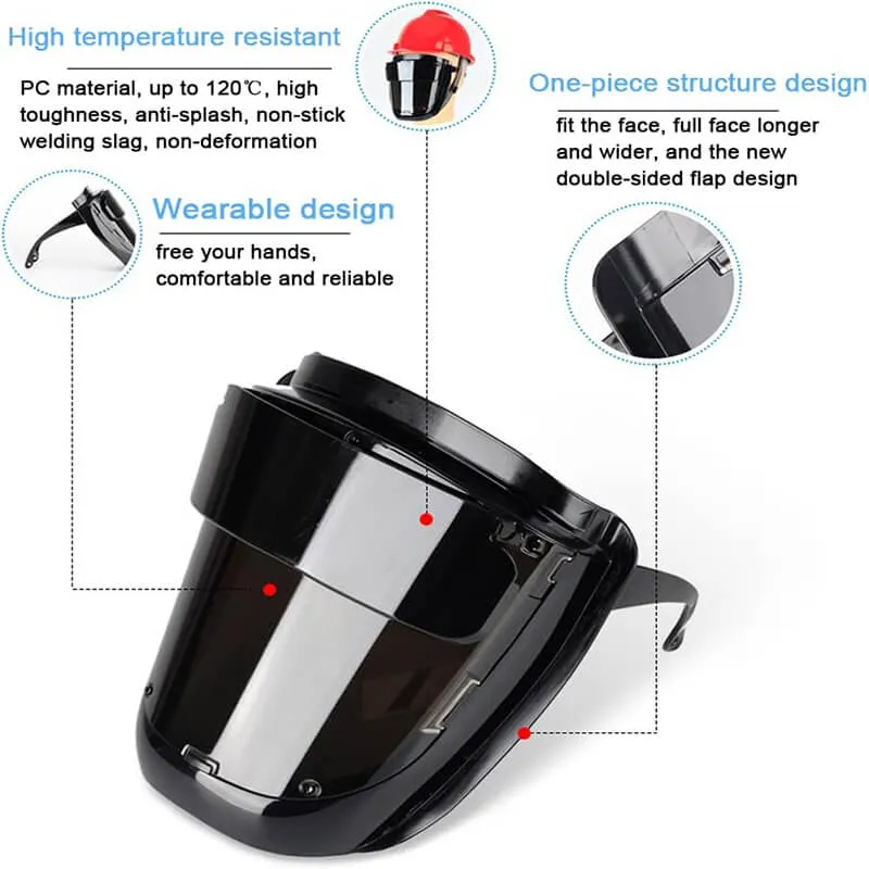 180° Large View Wearable Welding Mask