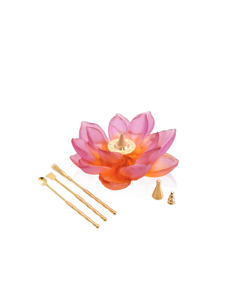 Jardin de Lotus Porte encens Ambre-rose