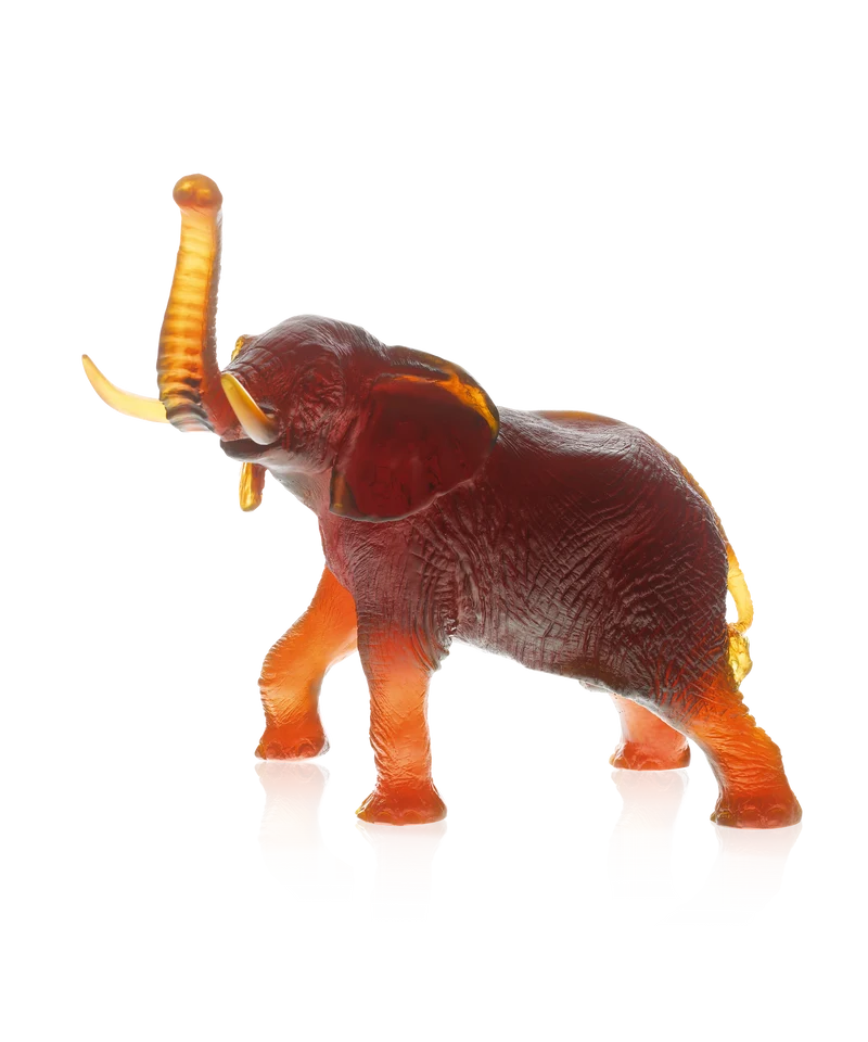 Eléphant grand modèle Ambre de Jean-François Leroy