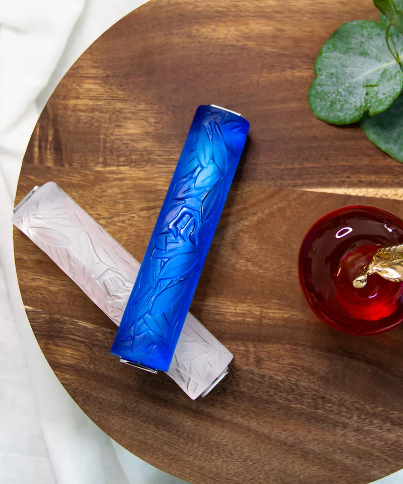 Mezuzah feuille d'olivier Blanche