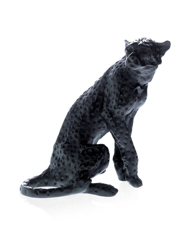 Guépard assis Noir de Jean-François Leroy 1000ex