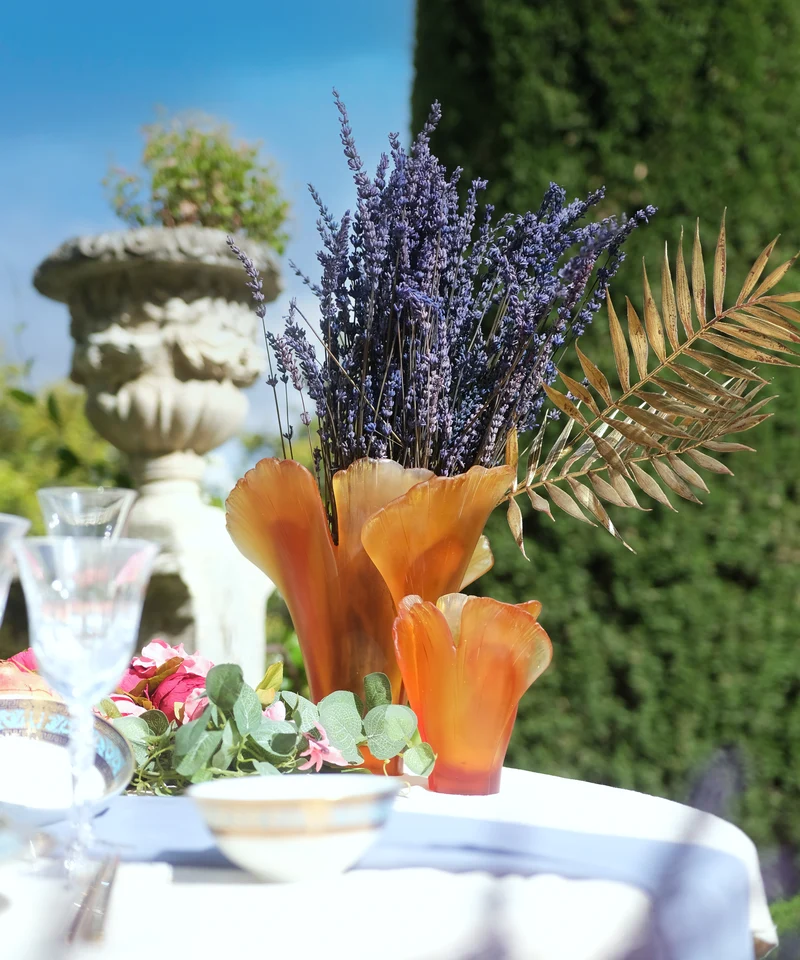 Ginkgo Vase moyen modèle Ambre