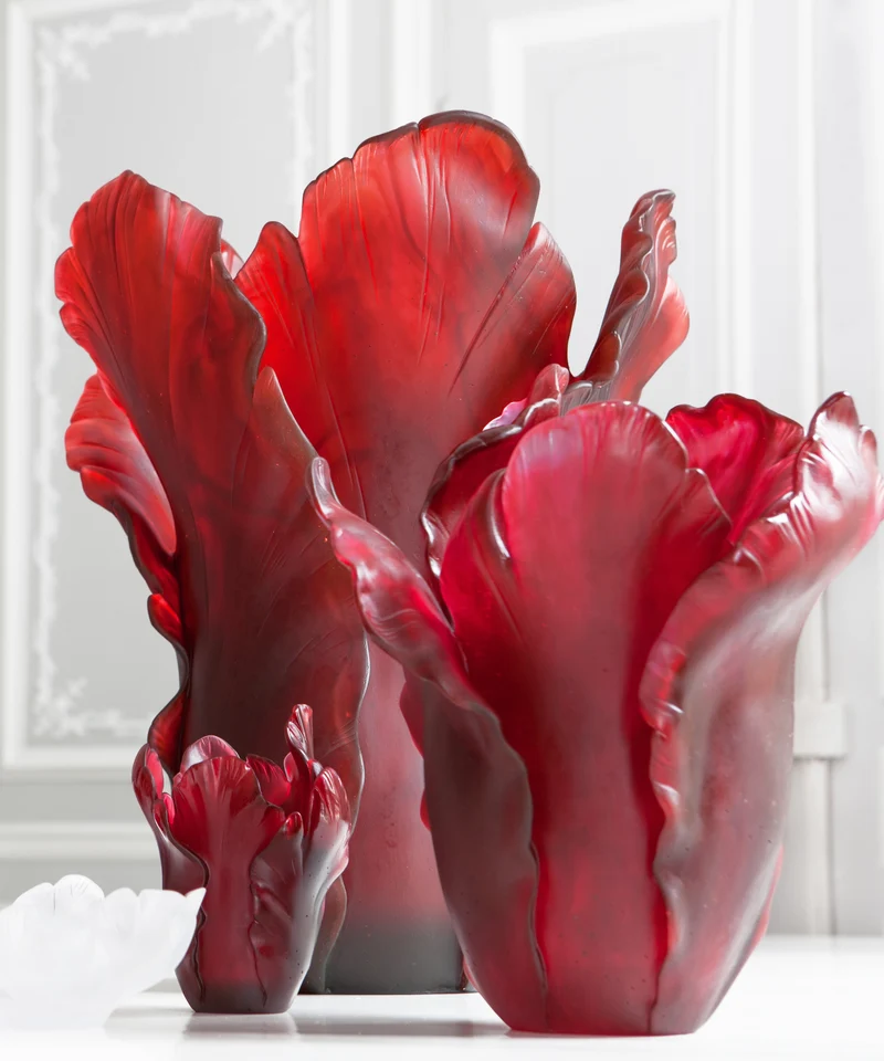 Tulipe Vase Rouge