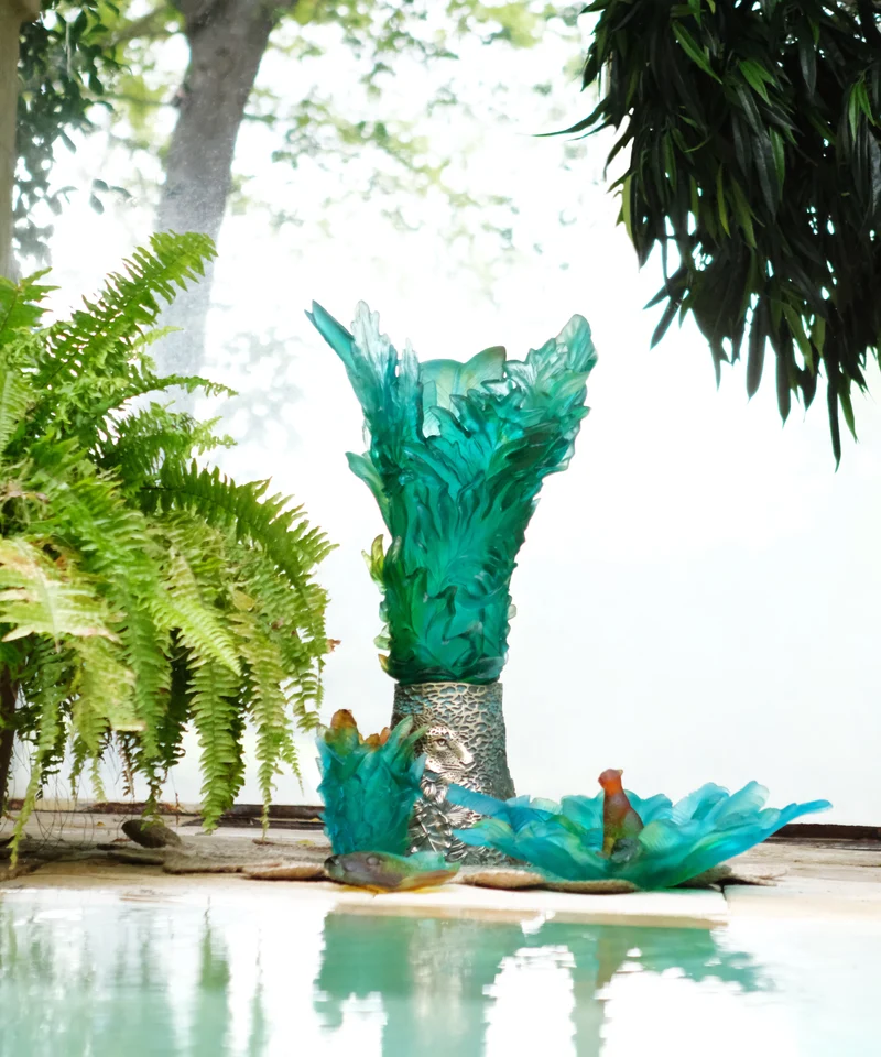Bornéo Tropical Vase prestige de Emilio Robba 99ex