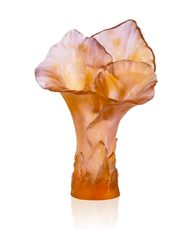 Arum Vase magnum Ambre-rose