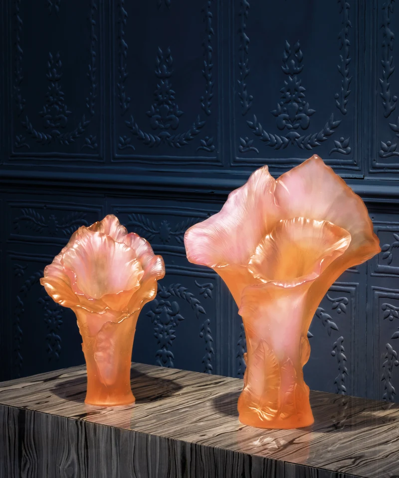Arum Vase magnum Ambre-rose