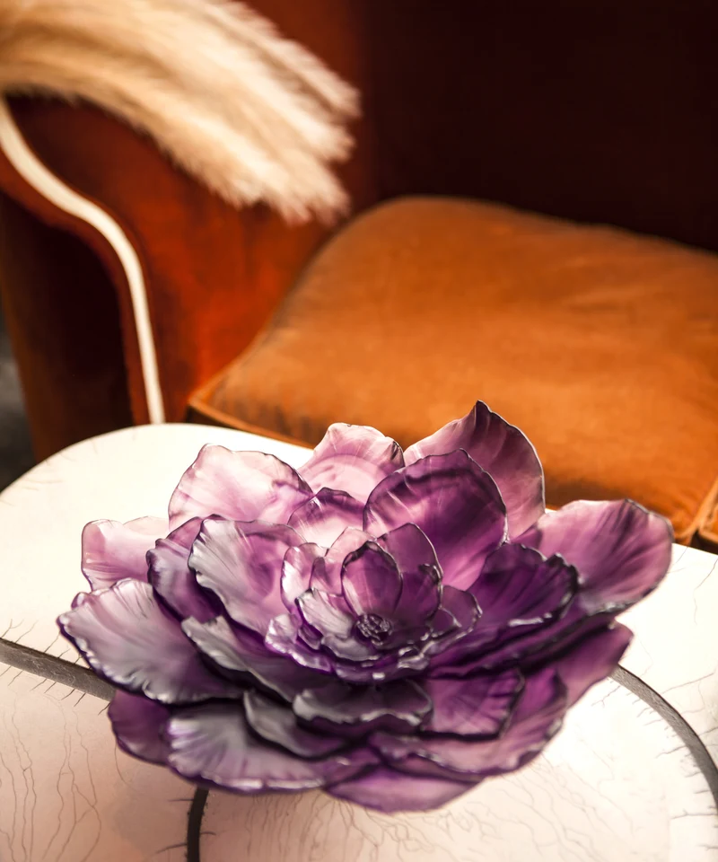 Camelia Coupe grand modèle Violette