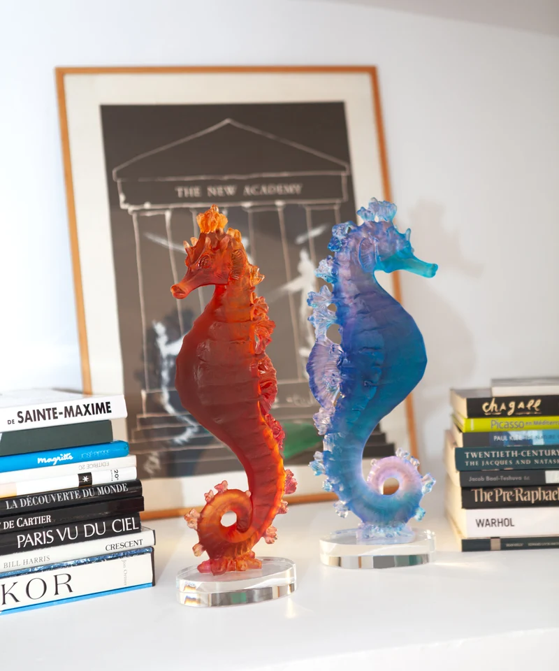 Mer de Corail Hippocampe Ambre rouge
