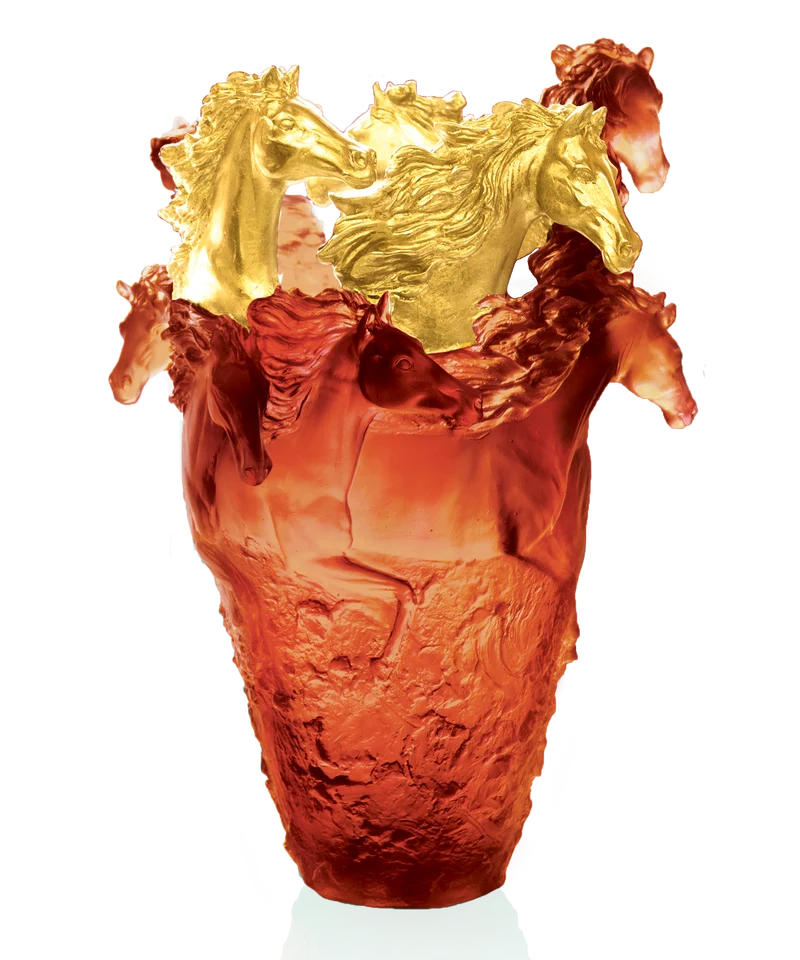 Cavalcade Vase magnum Ambre