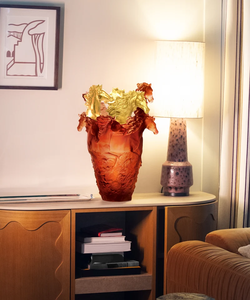 Cavalcade Vase magnum Ambre