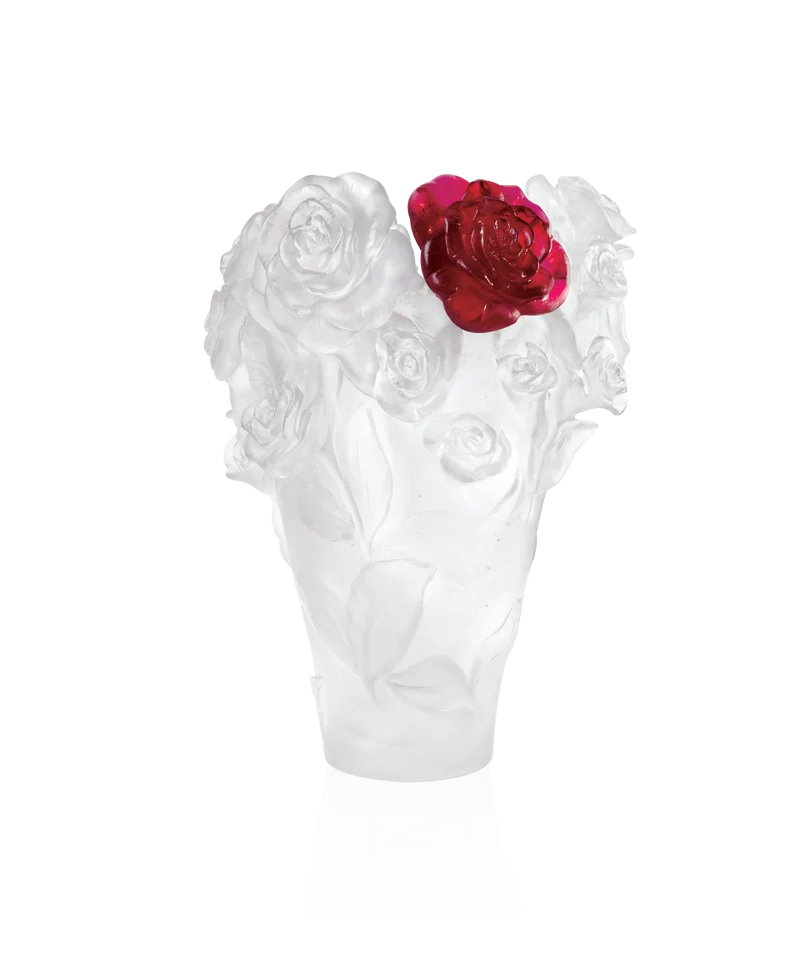 Rose Passion Vase Blanc