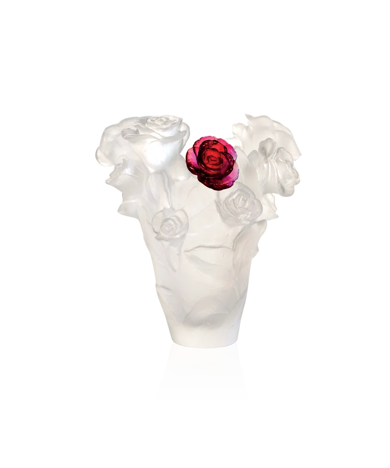 Rose Passion Vase petit modèle Blanc