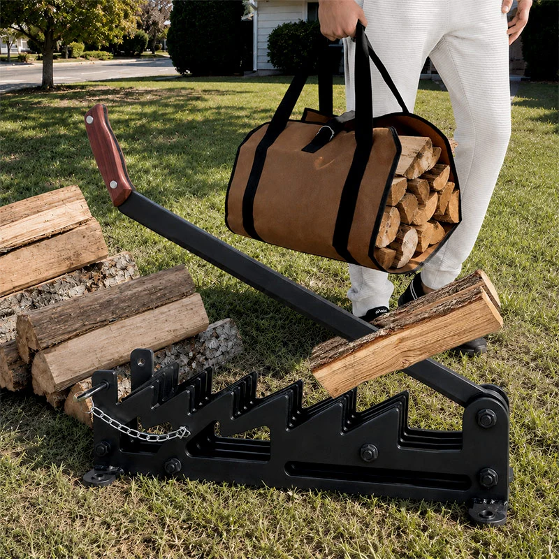 Wall Mounted Firewood Kindling Splitter