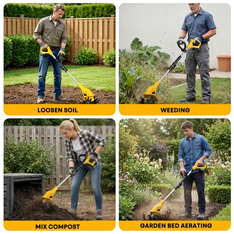 Cordless Tiller Electric Cultivator