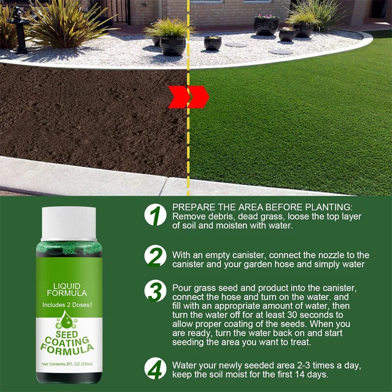 Liquid Seeding Grass Lawn Green Spray System