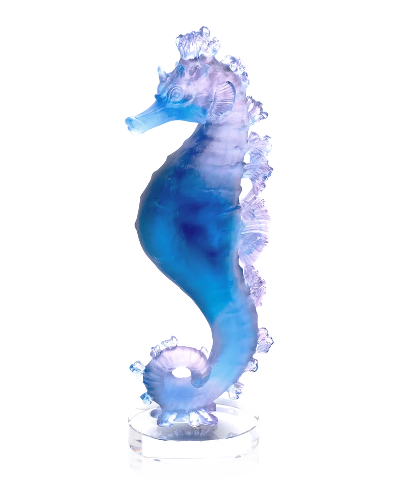 Mer de Corail Hippocampe Bleu et rose
