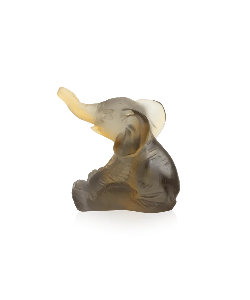 Mini éléphant Ambre gris