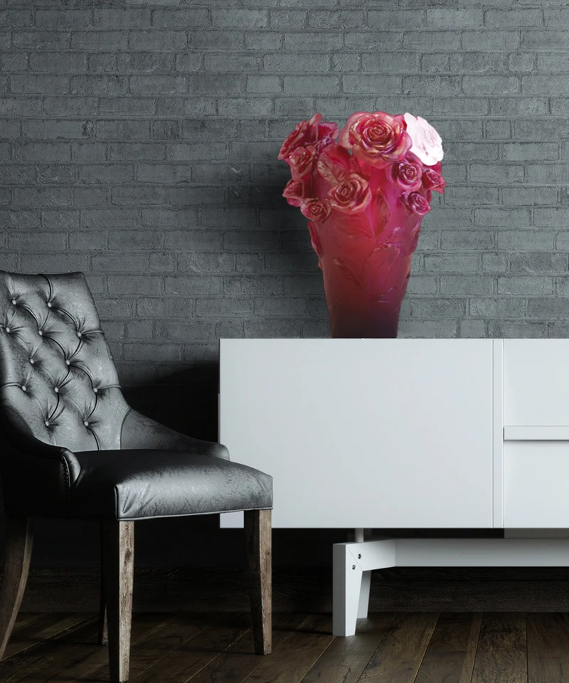 Rose Passion Vase Rouge