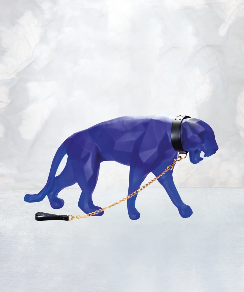 Wild Panther grand modèle Bleue de Richard Orlinski 8ex