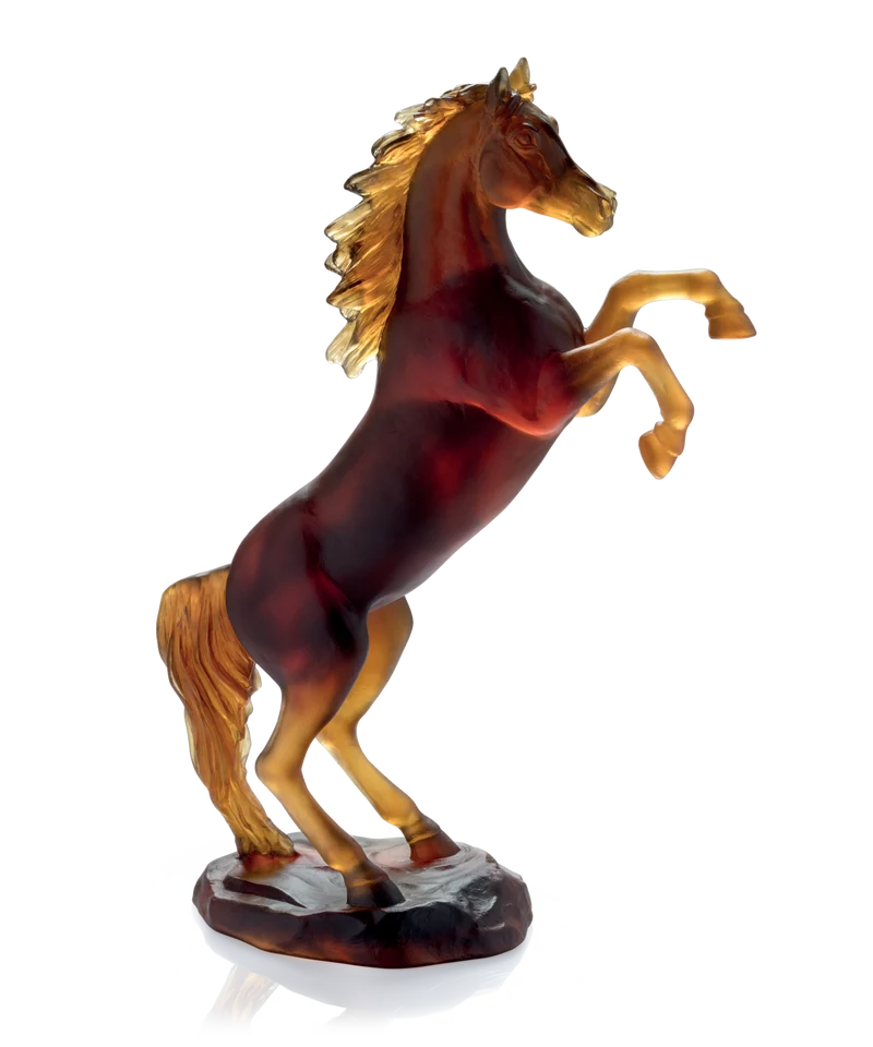 Cheval fougueux Ambre brun 500ex