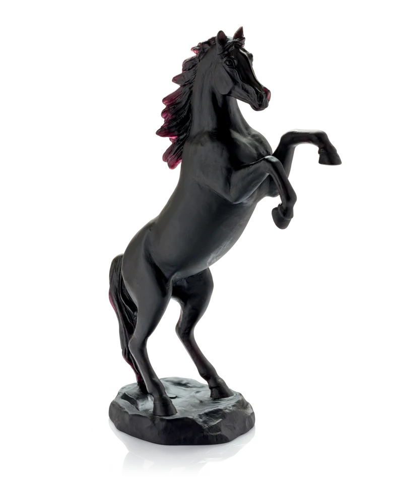 Cheval fougueux Noir 500ex