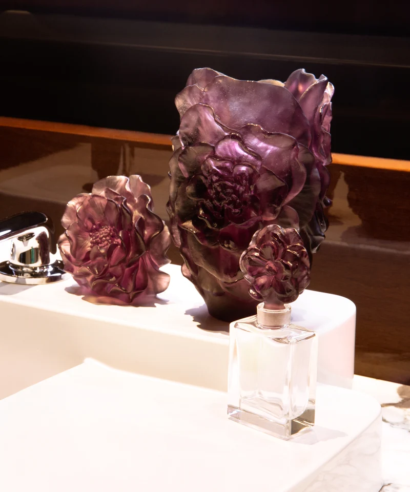 Camelia Fleur décorative Violette