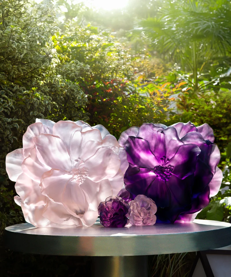 Camelia Fleur décorative Violette