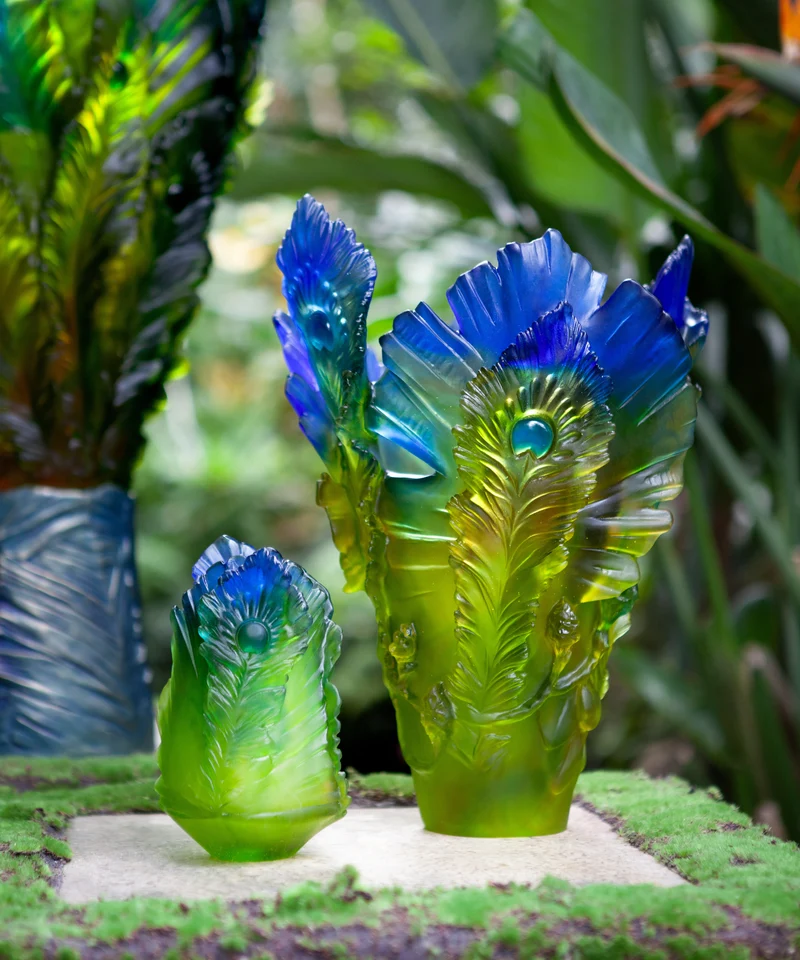 Fleur de Paon Exotique Vase grand modèle 125ex