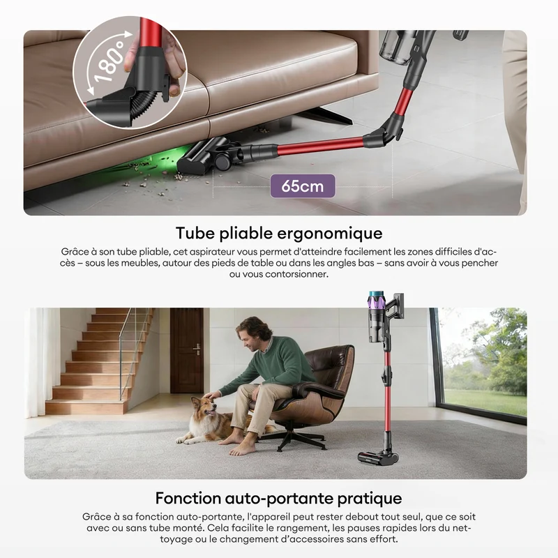 Ultenic U18 PowerPro Aspirateur Balai Sans Fil