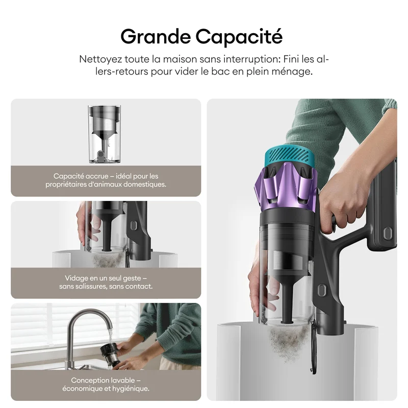 Ultenic U18 PowerPro Aspirateur Balai Sans Fil