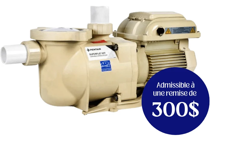 Pompe Superflo à vitesse variable 1.5 HP creusée Pentair