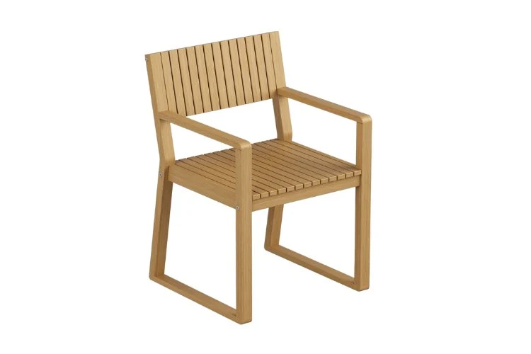 Chaise en bois d'eucalyptus - Collection Fuji