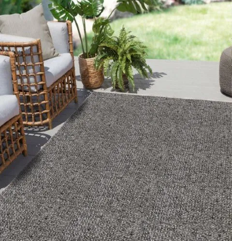 Tapis gris texturé - Collection Terra