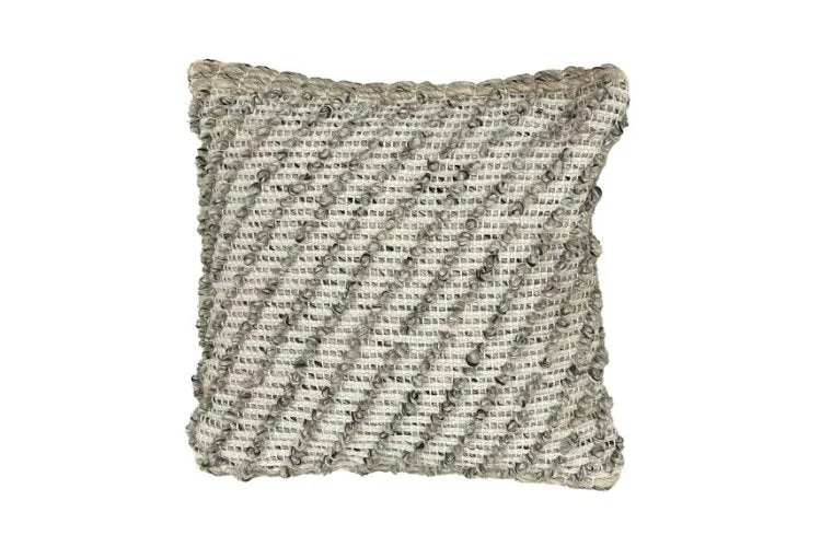 Coussin taupe mix 18po x 18po - Collection Terra